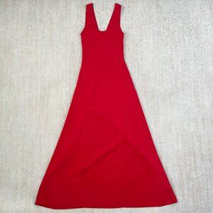 Weworewhat Red Knit Midi Dress M